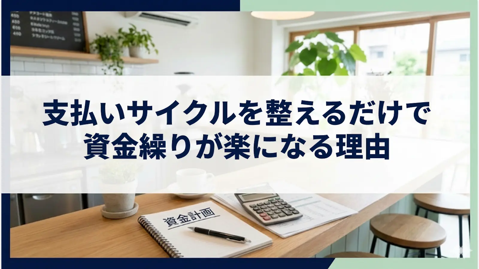 支払いサイクルを整えるだけで資金繰りが楽になる理由