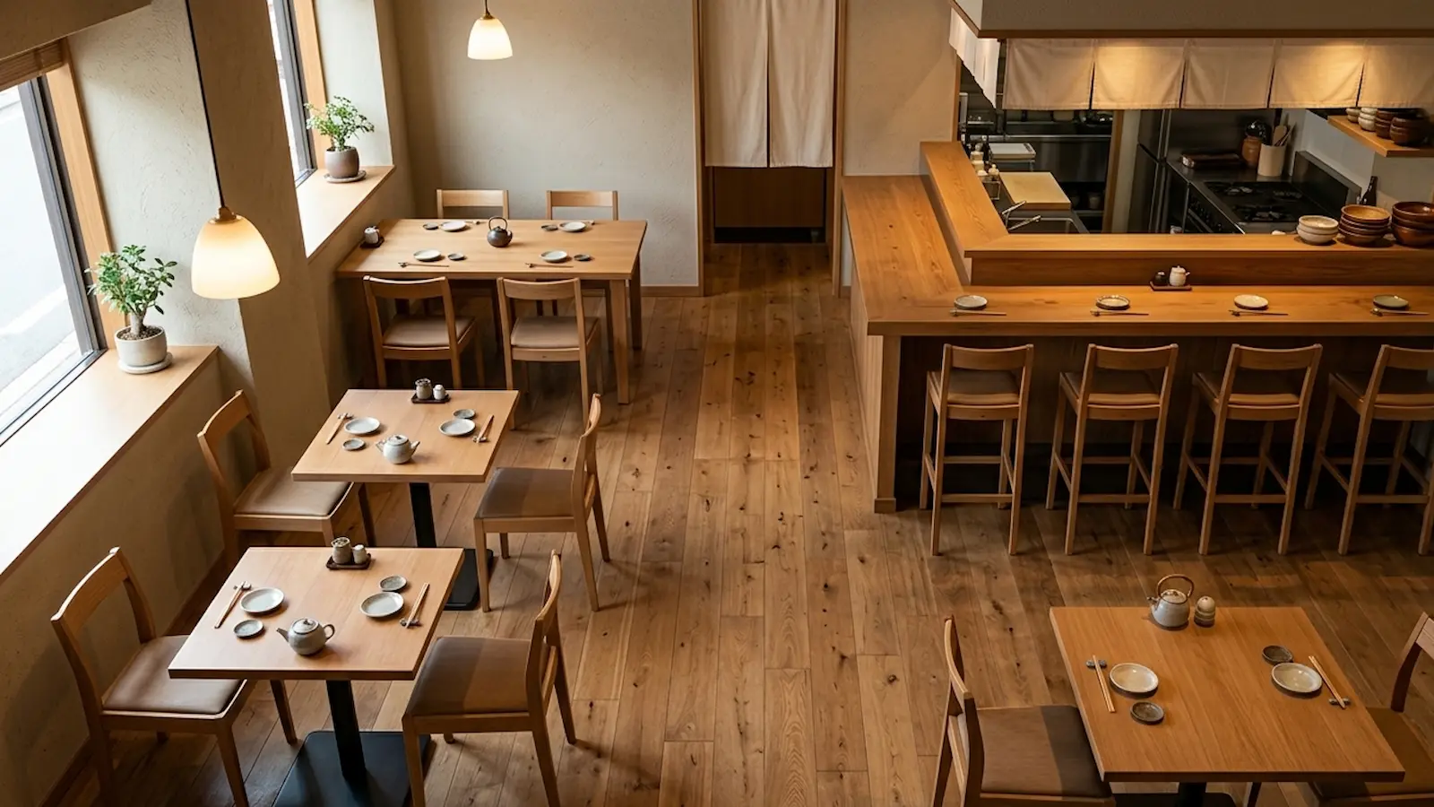 飲食店の2名席・4名席・カウンター比率はどう決める？｜席種構成で売上効率を高める考え方