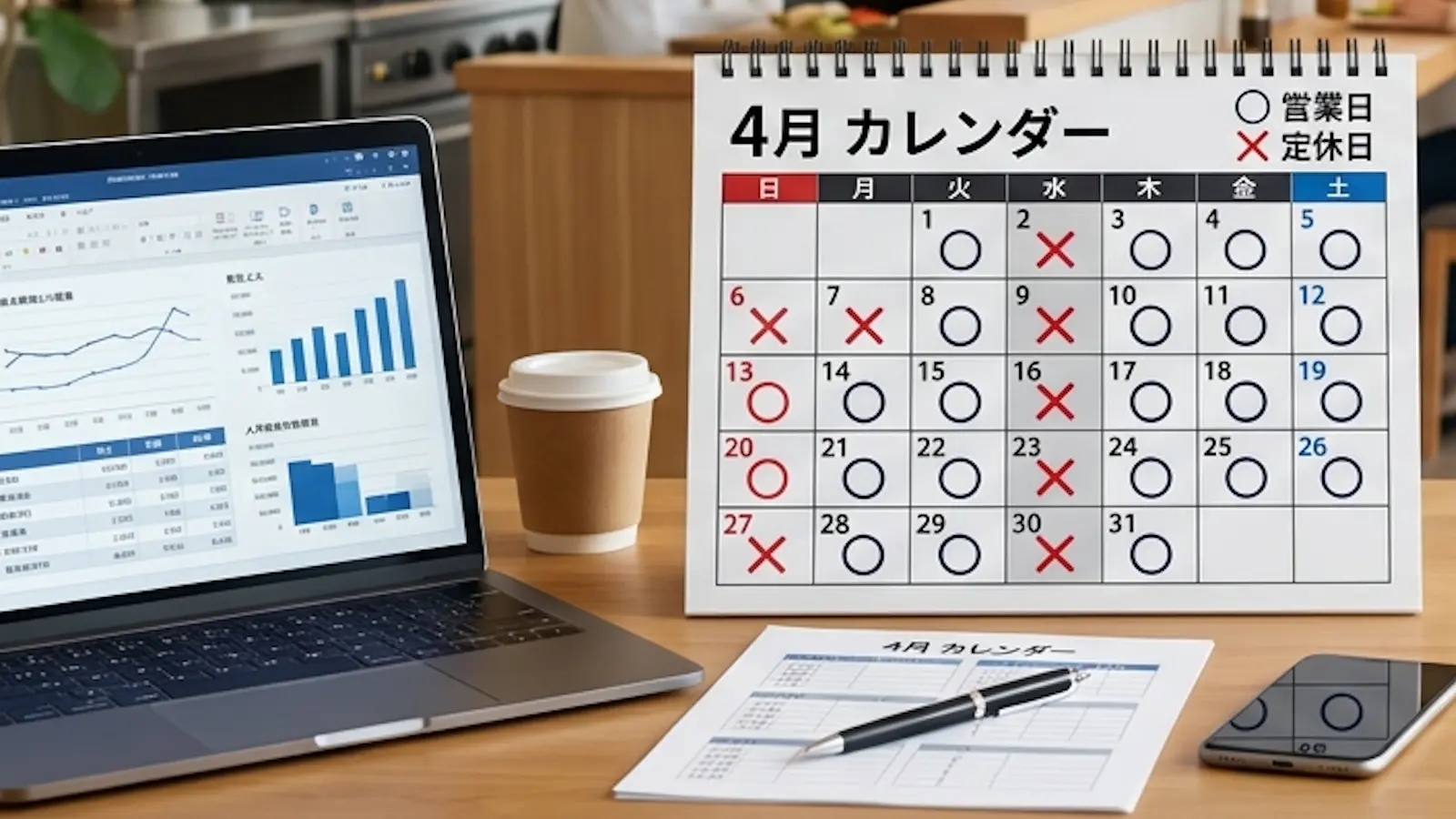 飲食店の営業日数は何日が最適?|売上・利益・人件費から考える適正営業日数