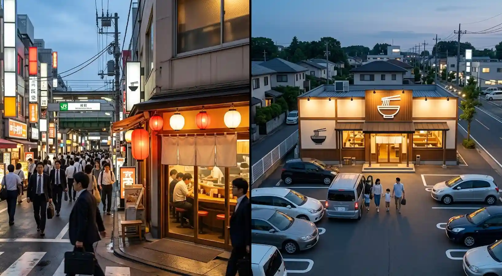 ラーメン屋は駅前と住宅街どちらが向いている?|業態別に見る立地の考え方